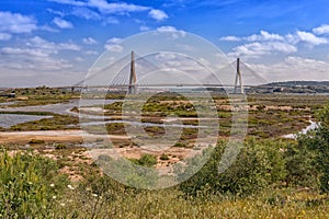 Guadiana International Bridge, Algarve, Portugal. photo